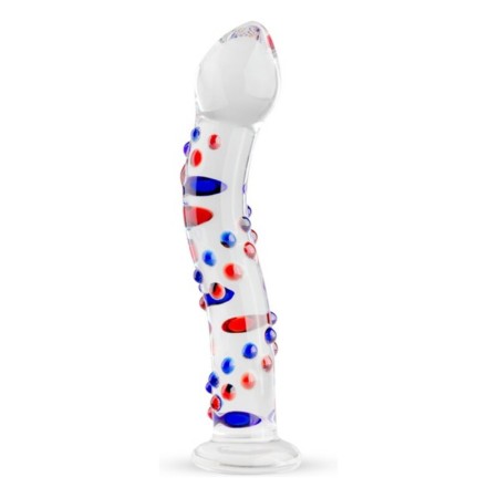 Dildo Multicolore Vetro Trasparente