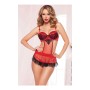 Set di Lingerie Seven Til Midnight Rosso/Nero