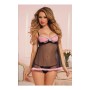 Set di Lingerie Seven Til Midnight Nero/Rosa